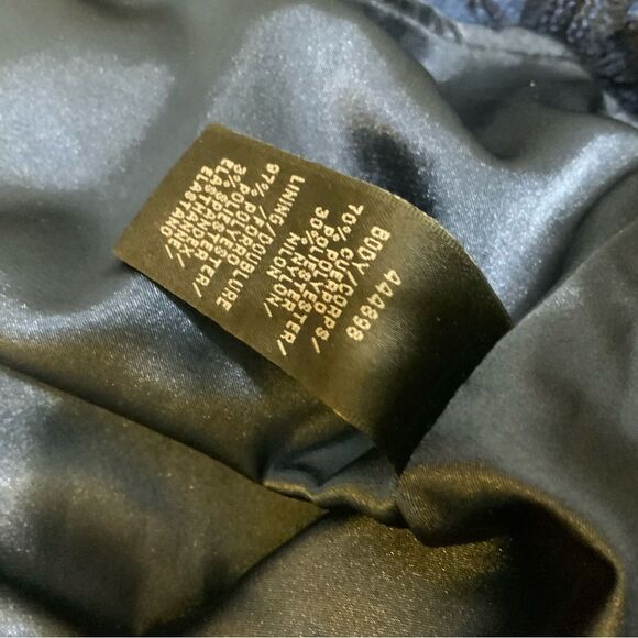 LoveShackFancy Lorelei Ruffle Mini Dress in Caspian Blue Plaid S - Picture 9 of 9